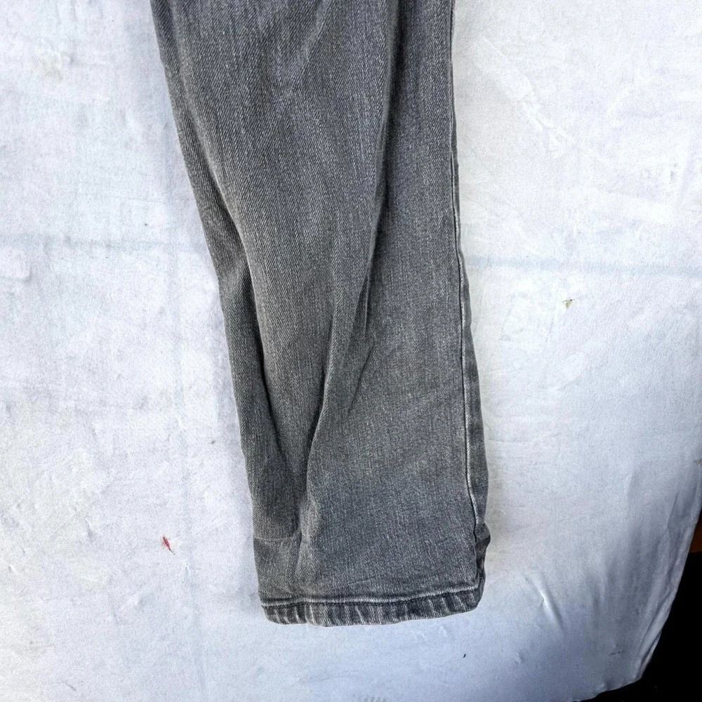 Volcom Vorta Slim Straight Jeans Men's 30 Gray Denim Zip Fly Streetwear Classic